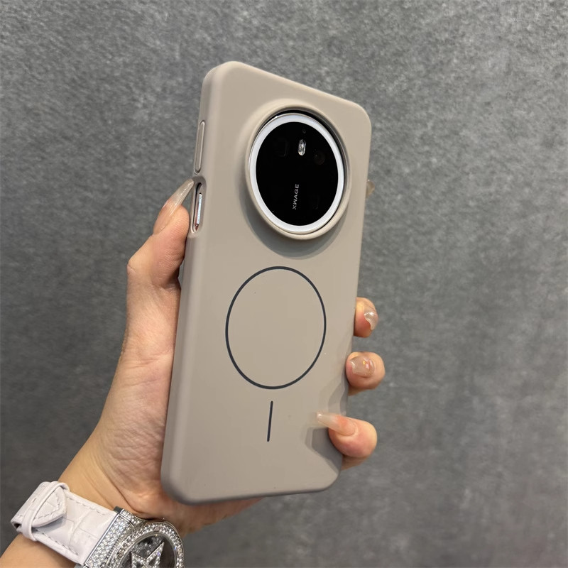 高级感钛灰色Beats同款细圈磁吸液态硅胶适用华为mate70pro手机壳无线充电pura70软糯mate60pro+外壳套不发黄