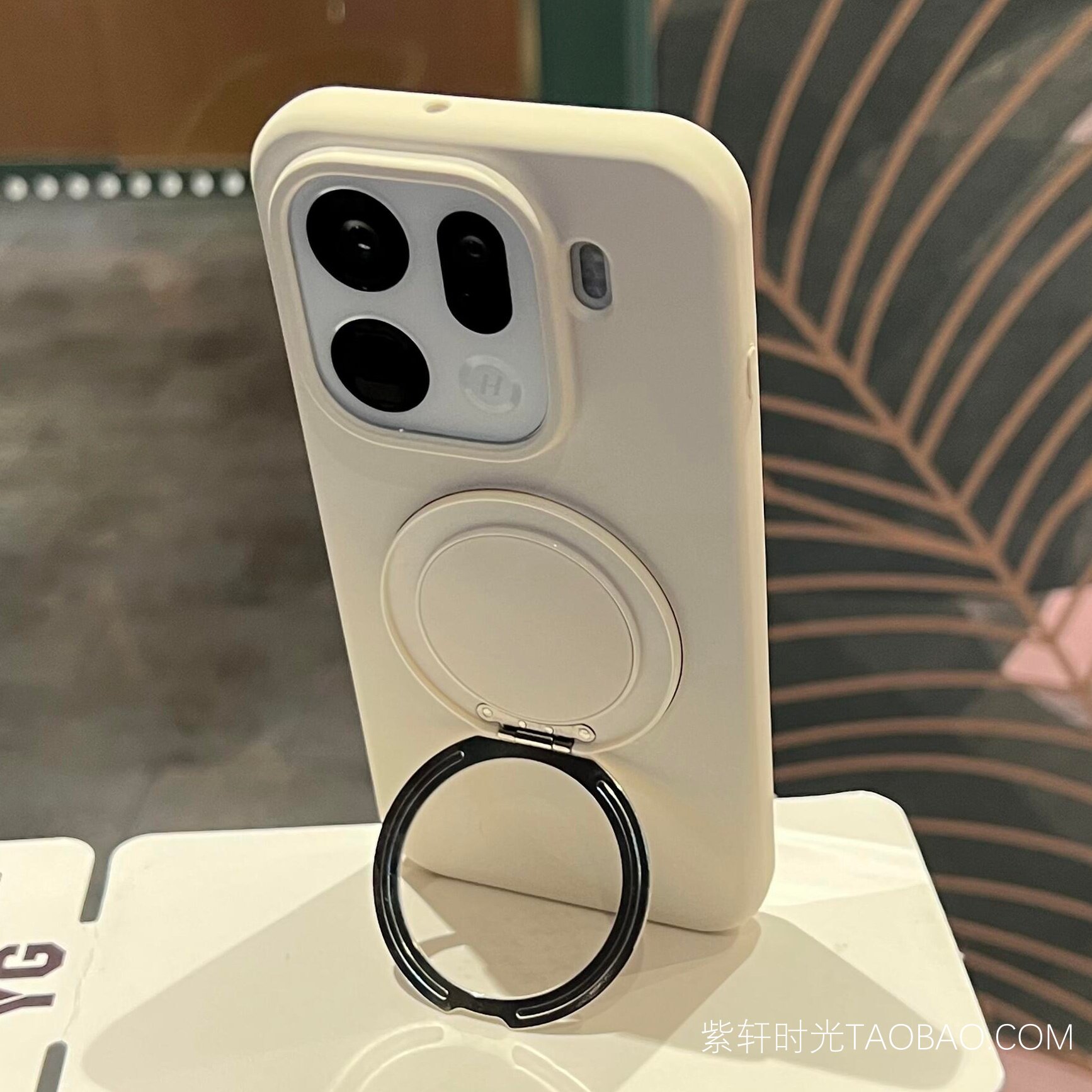 古董白360°旋转支架一体手机壳适用小米17液态硅胶17Max横竖屏17Ultra指环支架14/15Spro全包13防摔17promax