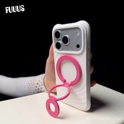 Magsafe双面磁吸金属三折叠360度旋转手机支架适用vivox300/iqoo15背贴指环扣oppoFindx9一加Ace6防摔Reno15