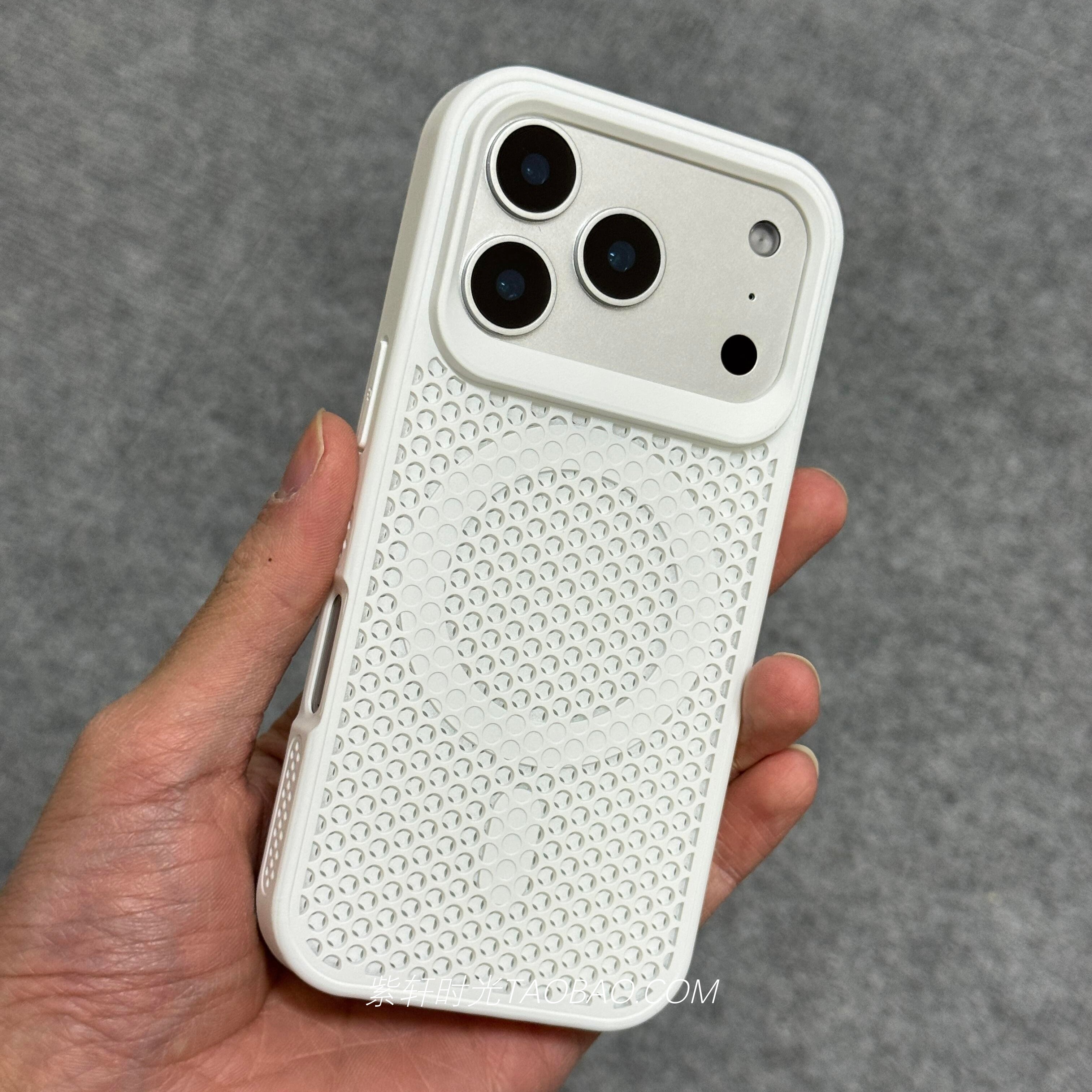 Magsafe磁吸散热透气适用oppoFindx9pro手机壳Findx9镂空网格孔Findx8肤感Findx8s+硅胶纯白色全包防摔高级感
