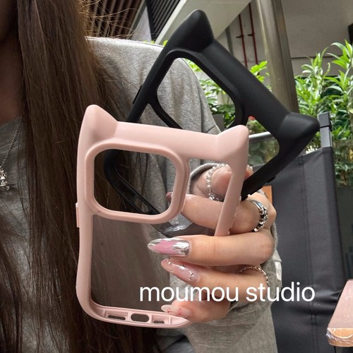 适用华为nova12手机壳立体猫耳朵