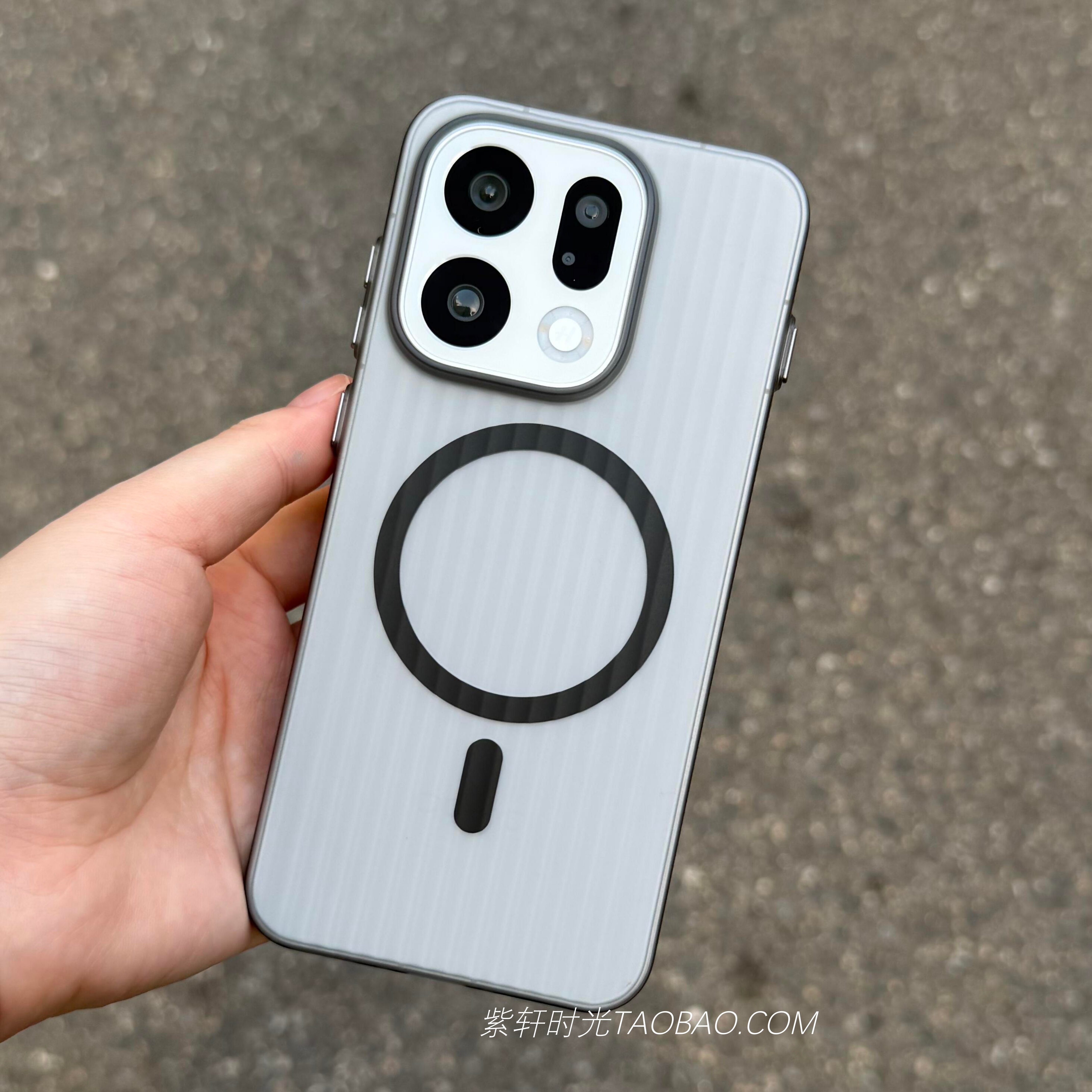瓦楞条纹磨砂防指纹适用oppoFindx9手机壳Findx9pro磁吸Reno15/14pro防滑Findx8ultra魅族22一加15/13T硬Ace6