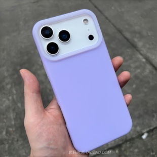 耐脏淡雅紫色果冻感适用小米17pro手机壳max液态硅胶15s新款 K80防摔k70不粘指纹K60女civi5 14大孔13红米K90