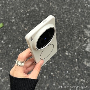 X90 复古文艺风岩白色Beats同款 S18 X300无线充电S20硬壳S19 X80女 磁吸适用vivoX200Ultra手机壳X100spro新款