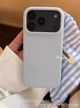 baby婴儿蓝色ins风适用17pro小米17promax手机壳15ultra液态硅胶14/13镜头加高12红米K80全包k70加厚note防摔