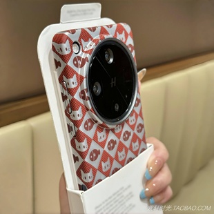 小众ins风可爱猫多鱼磁吸充电适用三星S25Ultra手机壳S24Ultra全包硬壳vivoX200promini高级感酒红色X200防摔