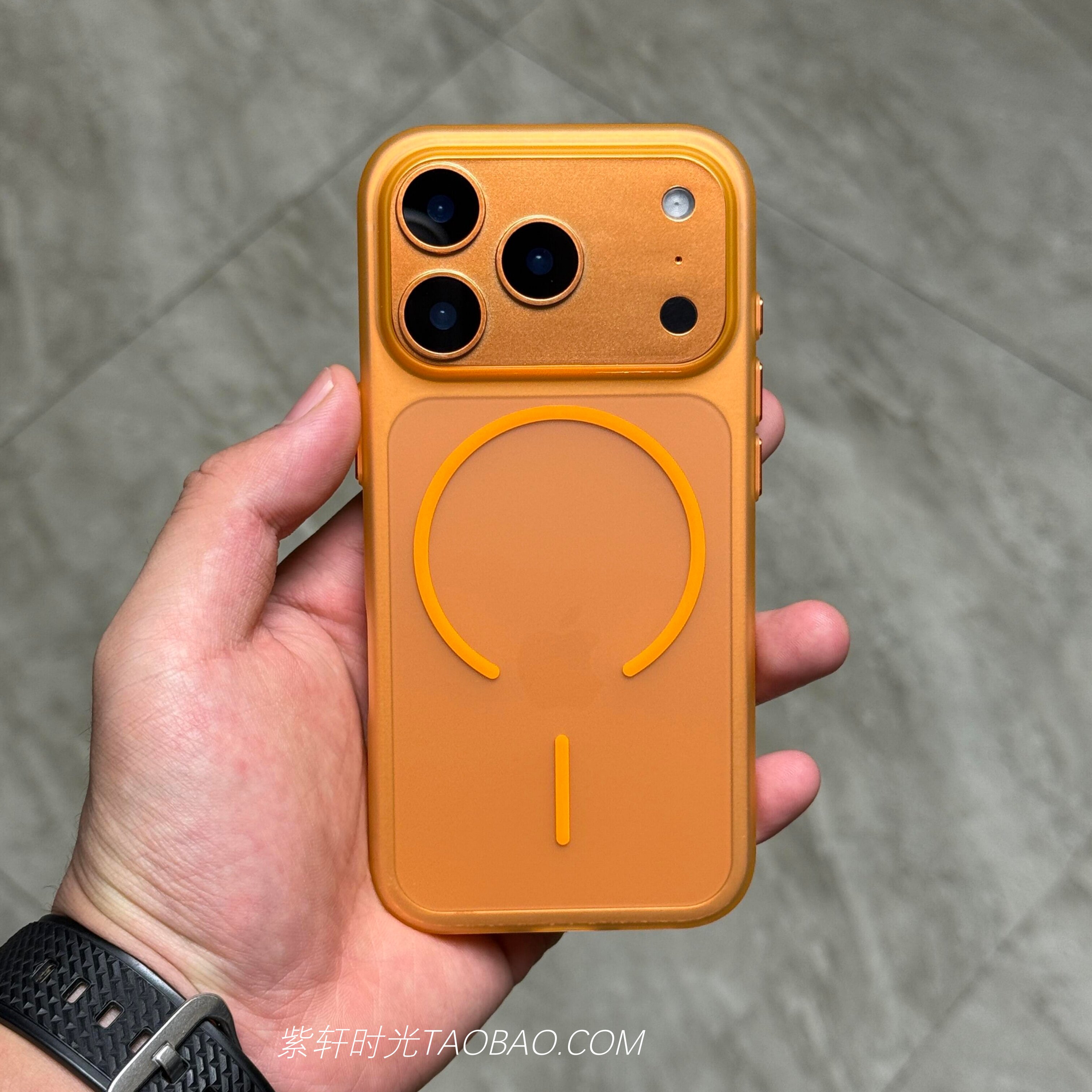 Magsafe冰雾磁吸适用华为Pura80/70pro手机壳mate70pro荣耀magic8亚克力mate80promax橘橙色60肤感硬壳防指纹