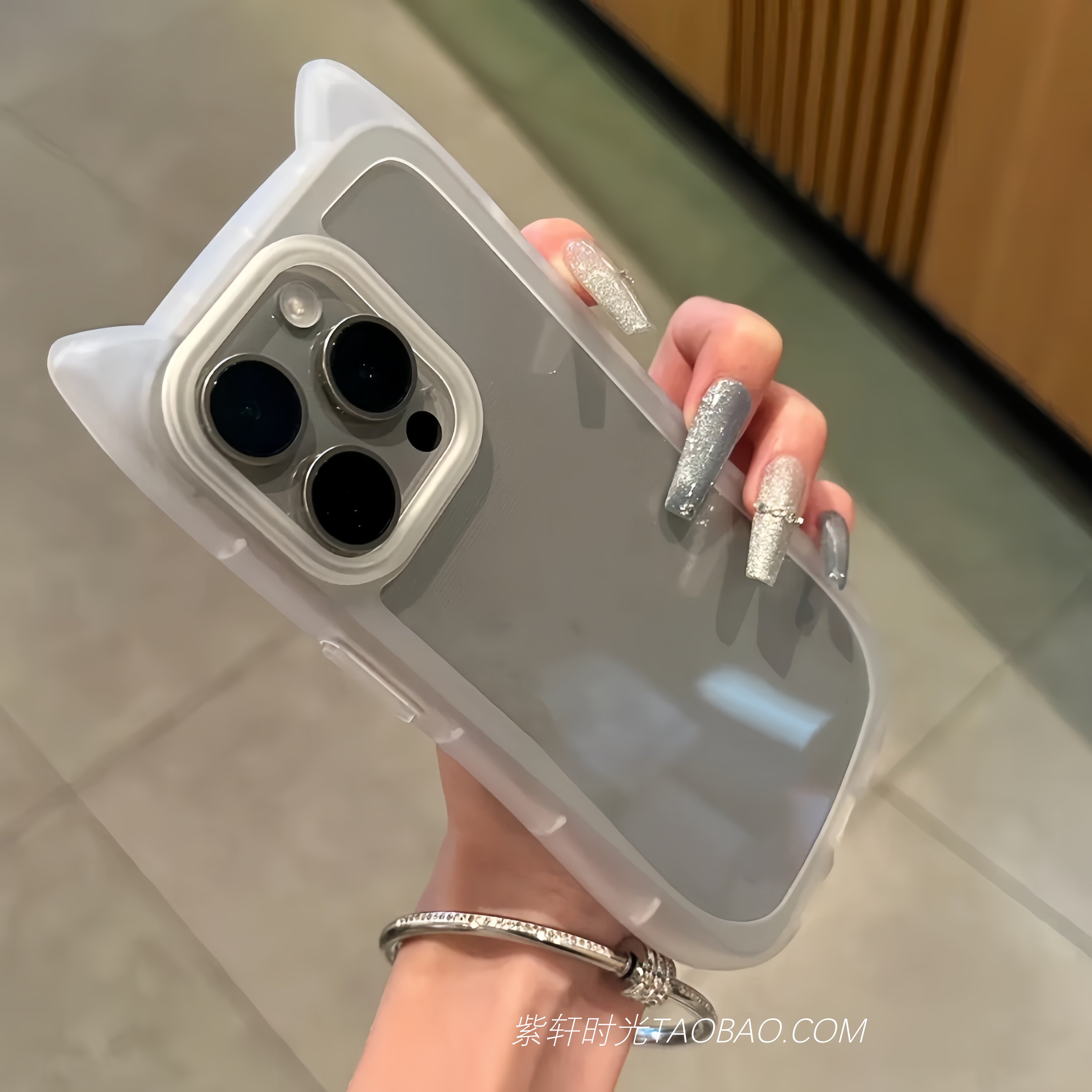 小众高级感猫耳朵适用iPhone16pro苹果17promax手机壳15pro可爱女14plus新款13mini透明磨砂12硅胶11防摔网红