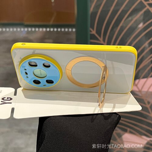 360度旋转支架磁吸无线充适用华为畅享90promax手机壳Pura70秒变70pro+荣耀Power2大视窗WIN Turbo韩系泫雅风