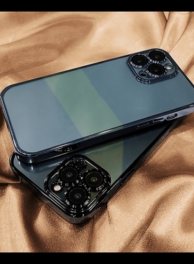 银黑色边框适用vivoX80手机壳X90pro电镀x70石墨黑x60透明x50高级感x30蓝色x27不发黄x21全包x23防摔T1保护套