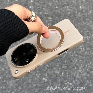 图斯拉支点磁吸手机壳适用OPPOFindx8s保护套Findx8ultra肤感瓦楞奶茶色X8s 小众简约高级感X8pro浅棕色防摔