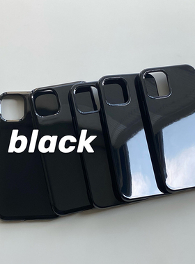简约纯黑色小米13pro适用12小米mix4手机壳11ultra果冻10s红米K40/K30光面K20/60/50