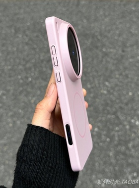 樱花粉色Beats磁吸适用小米15Ultra手机壳civi5pro红米Turbo4pro时尚K60轻奢14/13女Note13硬壳14Tpro防指纹