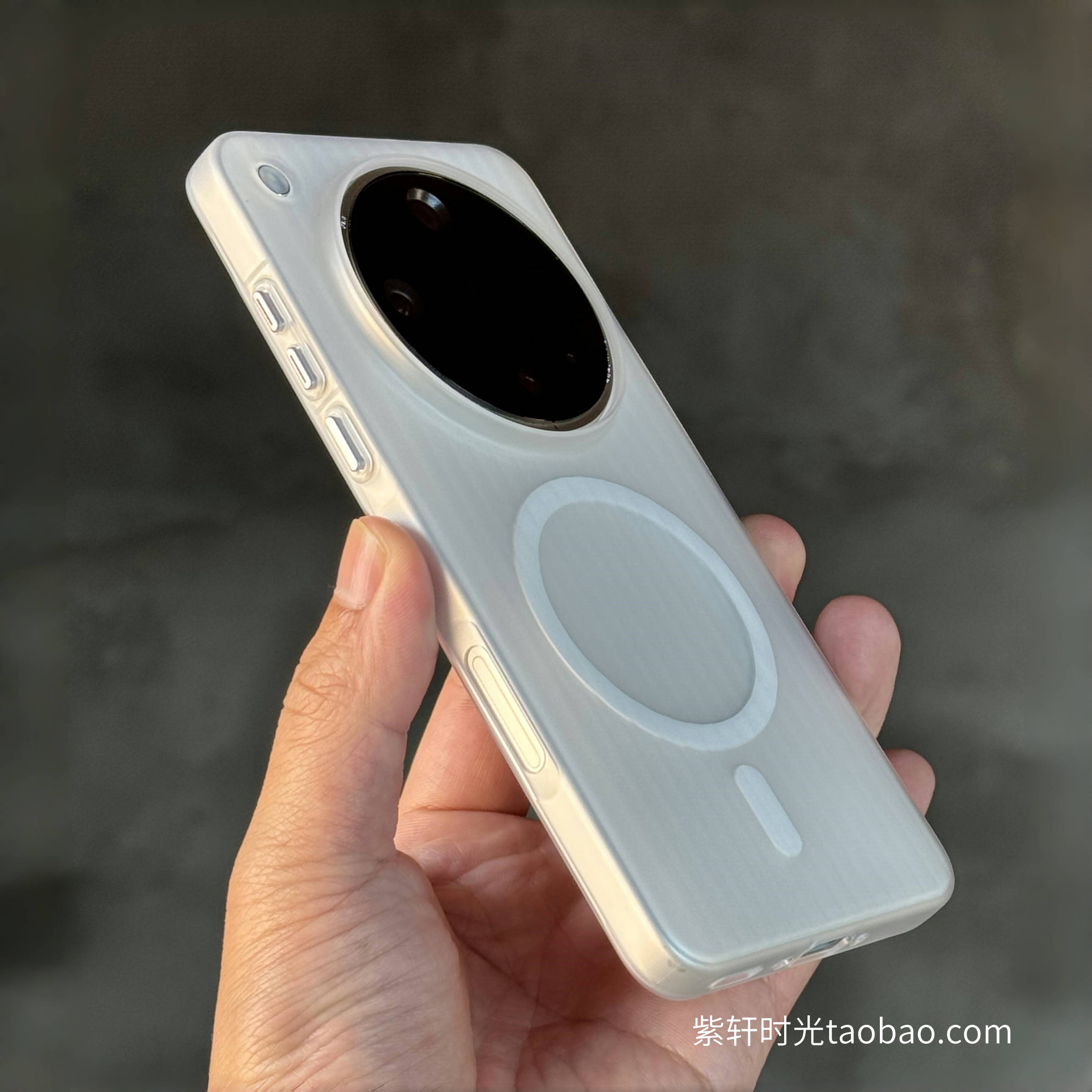小众简约ins半透明白色瓦楞磁吸壳适用oppofindx8s+手机壳findx7/x8大孔X6pro超薄Reno13硬壳1+13T散热磨砂12