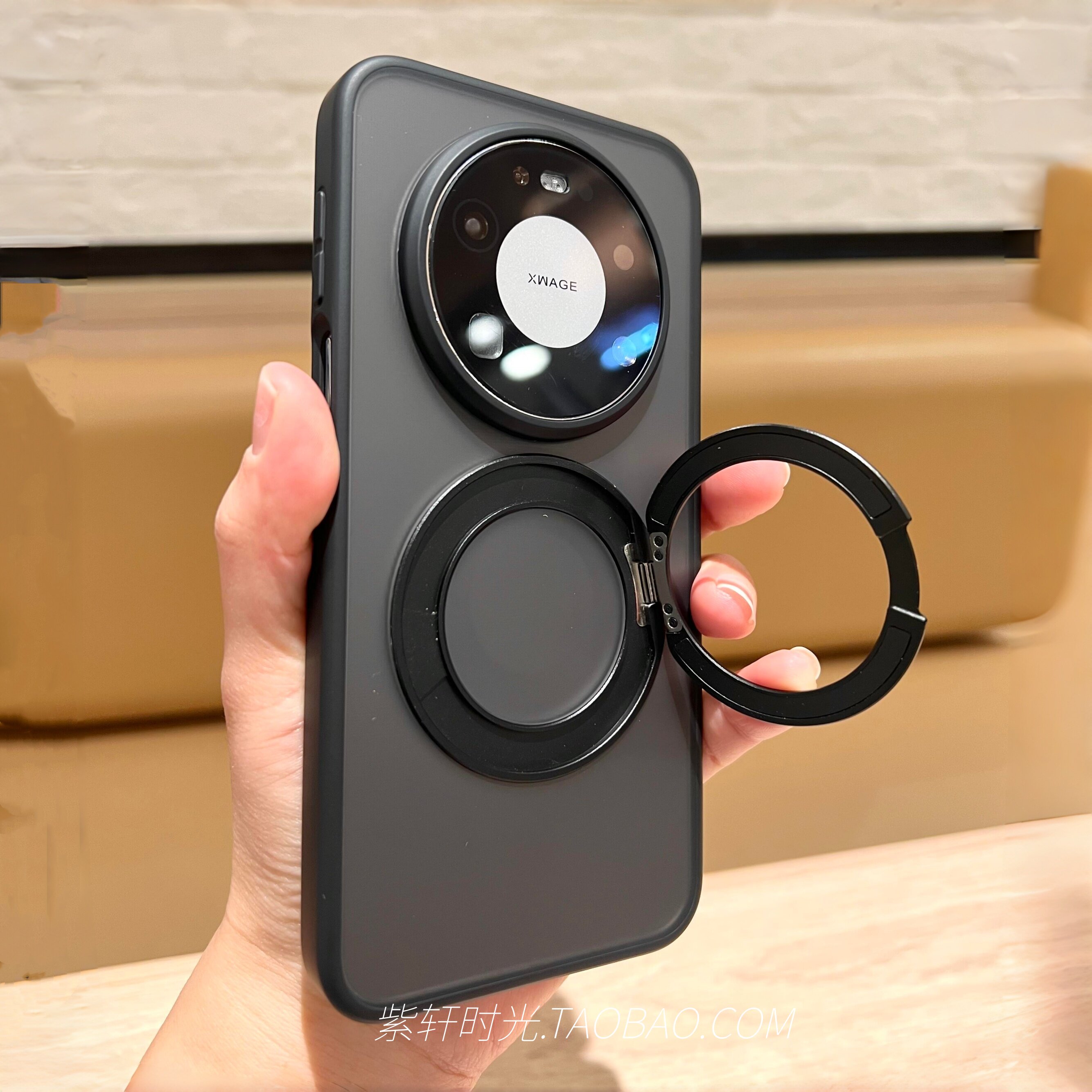 360旋转磁吸金属支架适用华为Mate80pro max手机壳mate70pro肤感磨砂黑mate60荣耀magic8/7pro防指纹WIN/500