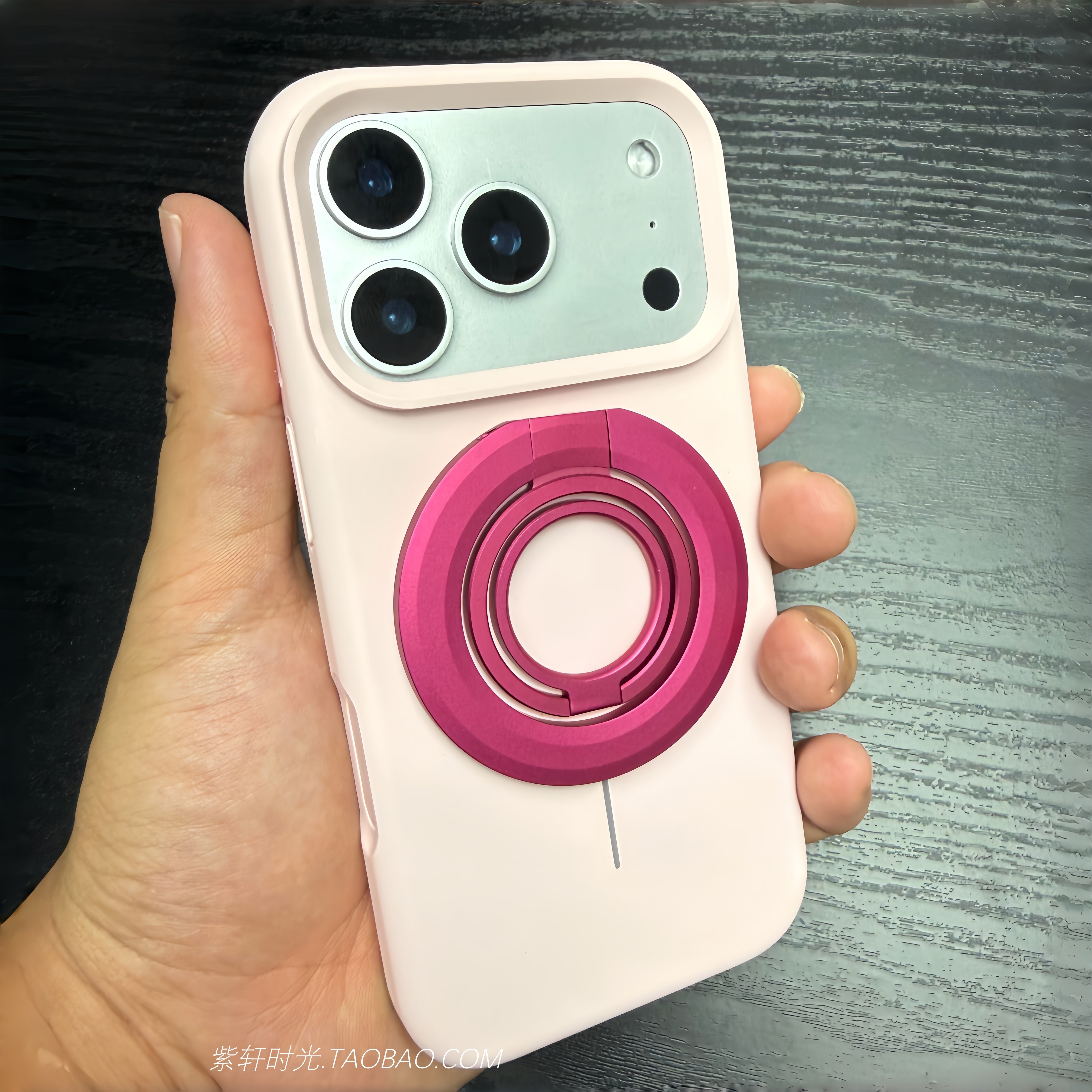 双环折叠Magsafe磁吸支架适用小米17pro手机壳17promax液态硅胶14/15撞色15ultra双面指环扣强力吸附支点防摔