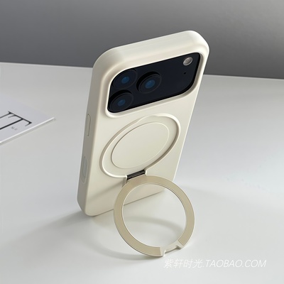 360度旋转磁吸支点壳适用小米17pro手机壳17promax液态硅胶15/14ultra带支架13华为mate70古董白pura80耐脏+