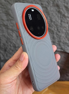 ins水泥灰色波漾磁吸适用荣耀X70手机壳X60pro撞色按键GTpro钛灰色Magic7磨砂magic6pro抗指纹保护套全包防摔