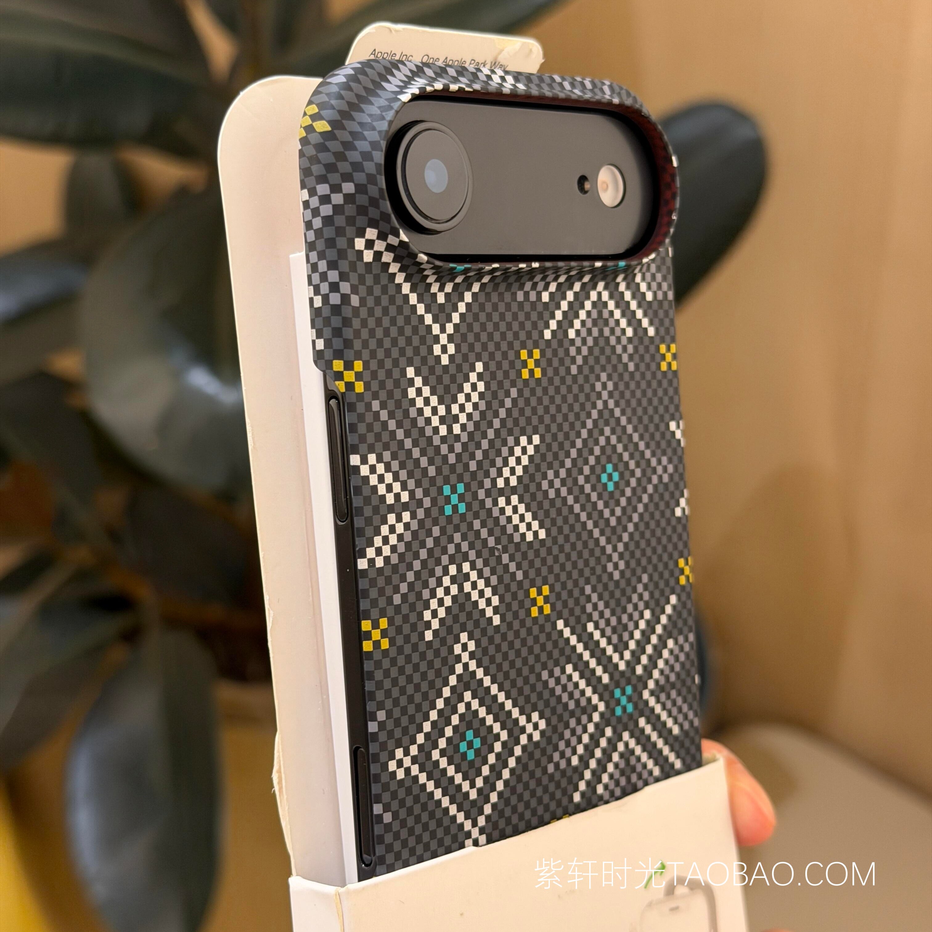 凯夫拉碳纤维纹理磁吸适用iPhone17苹果Air手机壳17promax超薄半包大孔16漏按键硬壳15散热14无线充电Magsafe