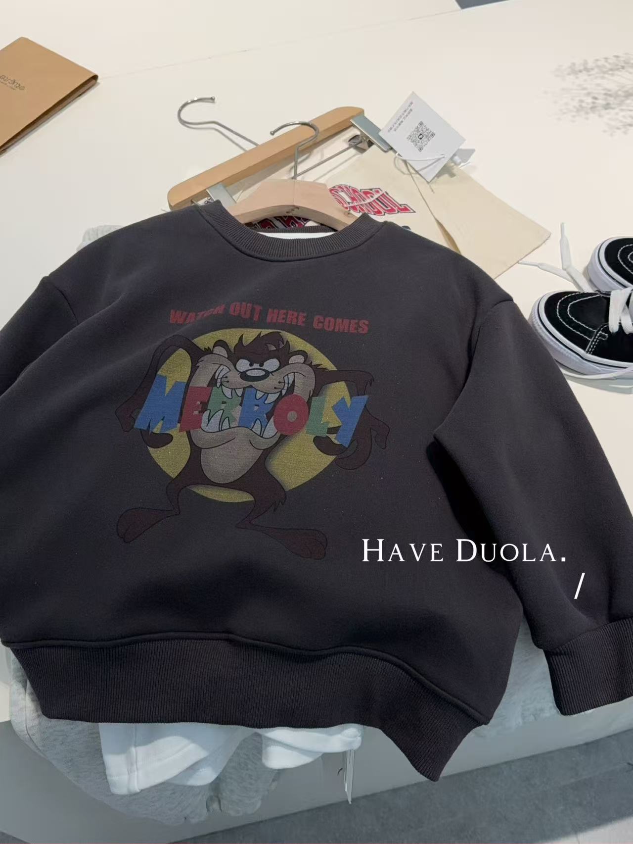 Egg家童装女童秋冬装卫衣2025新款儿童加绒上衣男童保暖洋气衣服