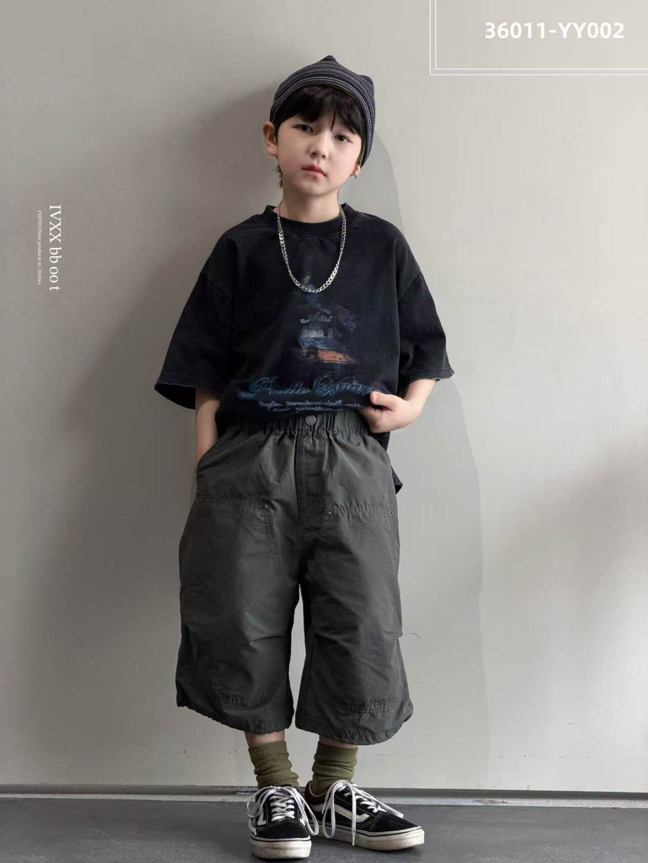 lvxx品牌童装儿童男童工装马裤子