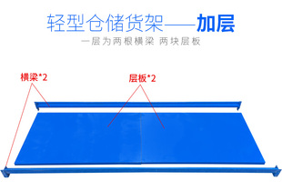 仓储货架置物架角钢五金架子仓库架加层