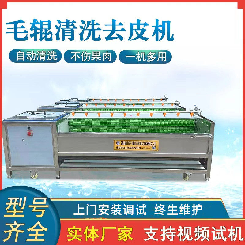 现货土豆去皮机脱皮机  9根木薯洋葱去皮机 毛刷毛辊清洗机,清洗/食品/商业设备,去皮机,淘宝优惠券,粉丝福利购,淘宝优惠卷