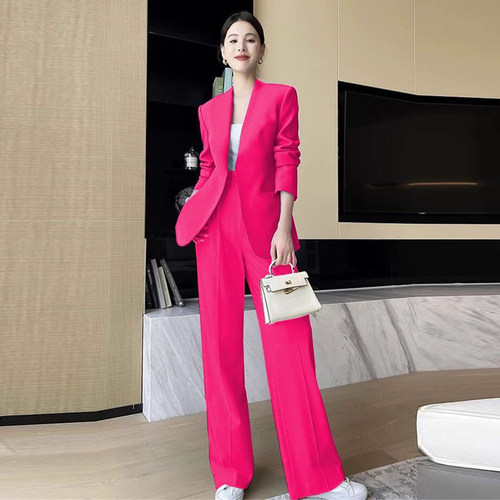 青春流行气质西装套装韩版糖果色
