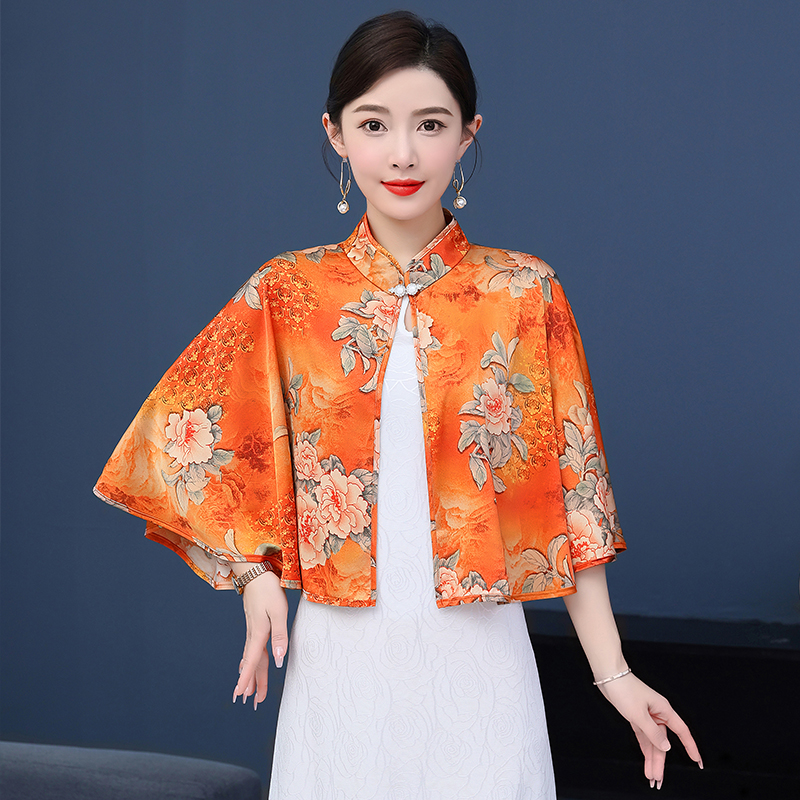 配旗袍披肩小外搭开衫外披风外套