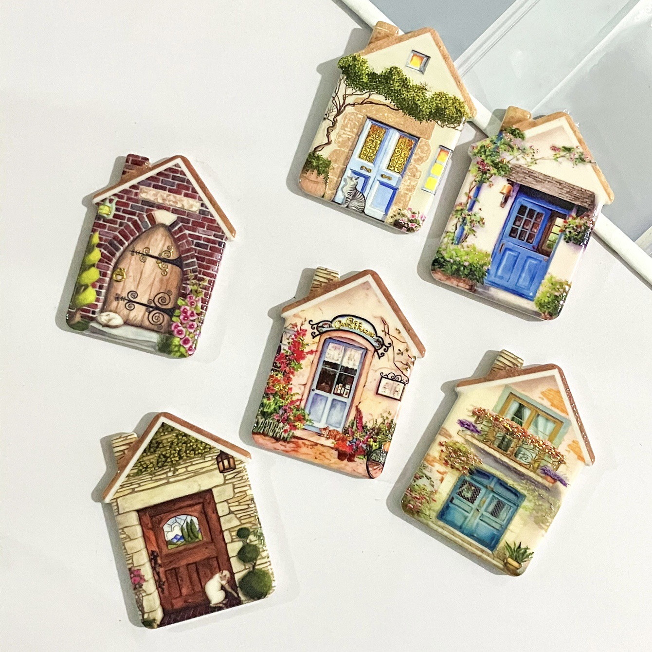 跨境密胺材质房子冰箱贴