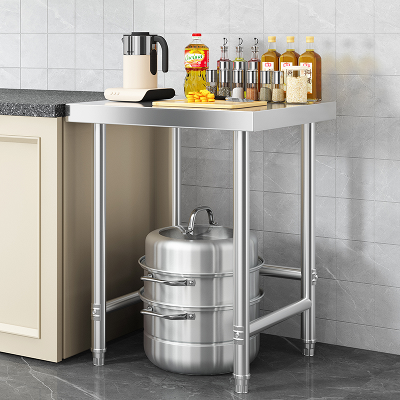 厨房不锈钢单层落地切菜灶台架子