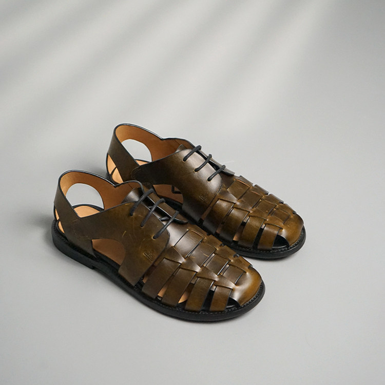 【36-39码 断码福利】复古小众编织罗马凉鞋女