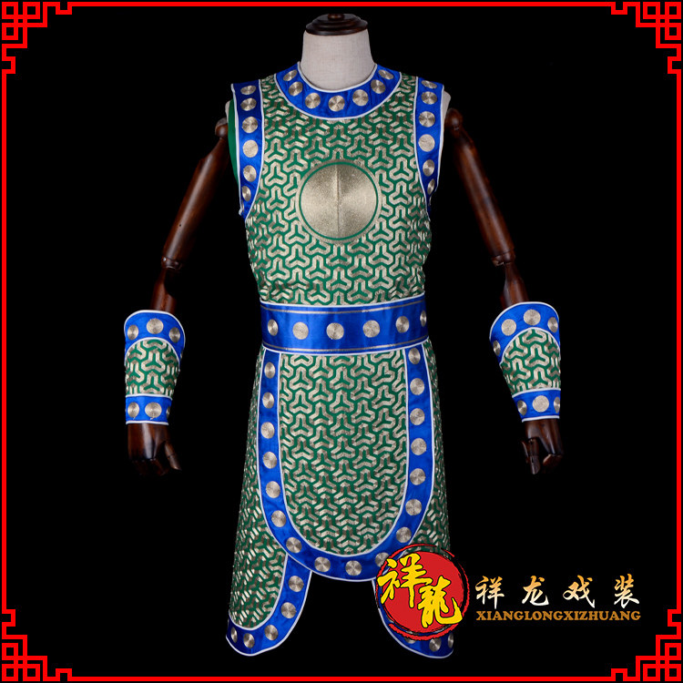 祥龙戏装兵侉子京越剧戏曲服装舞台演出武生武将士兵盔甲服装_虎窝淘