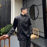 秋季新中式立领金属扣男女西装上衣潮流复古外套173P125，男装西服，星座901-1（原C217）