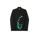 冬季新中式加厚毛呢立领西服外套潮流风刺绣铃兰禅意192P165，男装西服，星座901-1（原C217）