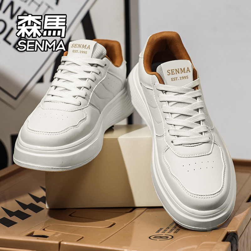 森马男鞋2026新款夏季男士休闲板鞋子男百搭透气厚底小白鞋男款W