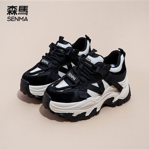 森马老爹鞋女6厘米增高显脚小