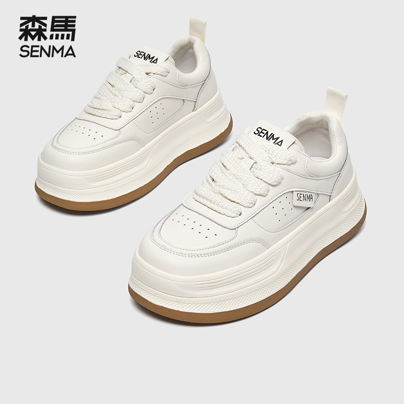 森马厚底小白鞋女运动休闲板鞋