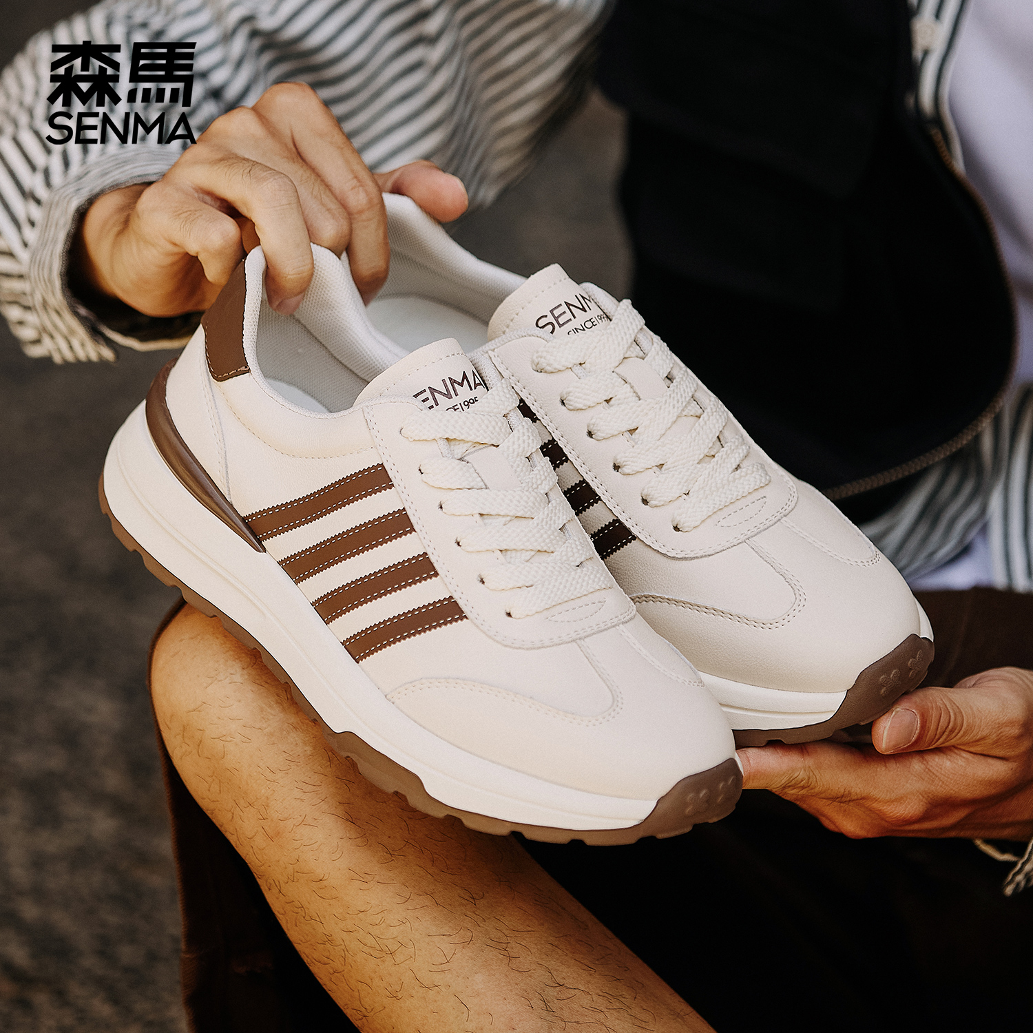 森马休闲轻便厚底男鞋