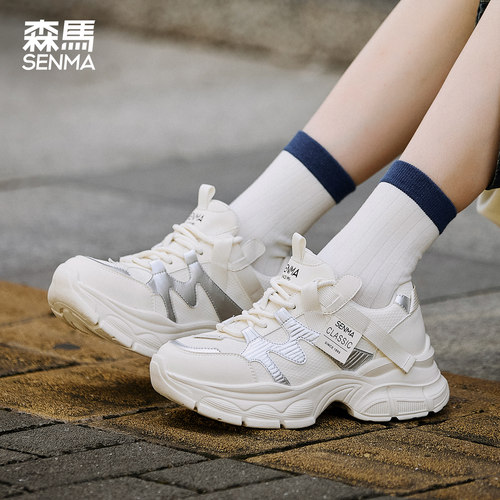 森马厚底运动鞋老爹鞋