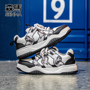 森马鞋子男款2026新款今年流行爆款厚底青少年潮流百搭增高休闲鞋
