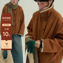 夹克秋冬复古文艺休闲简约百搭保暖外套 毛绒工装 稀有RARE 篝火