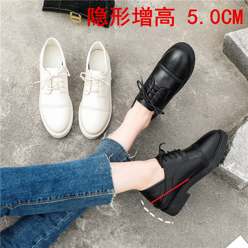 小个子内增高英伦风工作乐福鞋