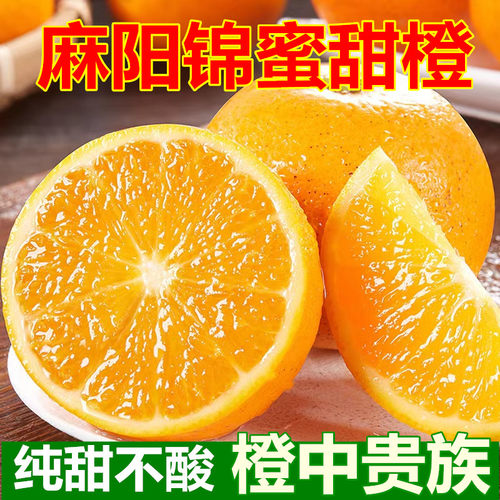 锦蜜甜橙湖南麻阳冰糖橙新鲜水果10斤包邮现摘薄皮橙子柑橘