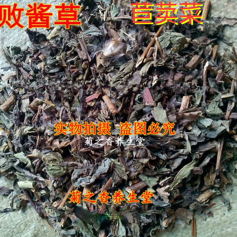 中药材苦菜 苣荬菜 苦苣菜野苦荬苣菜臭败酱草北败酱草500克干货