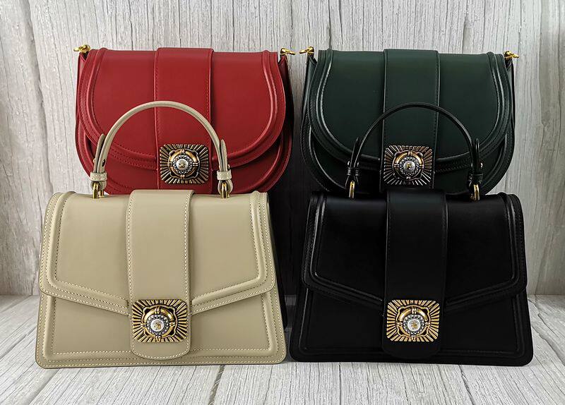 沙驰女包新款牛皮手提单肩斜挎包BX99829-12H-12W-12G-1R-1H-1G