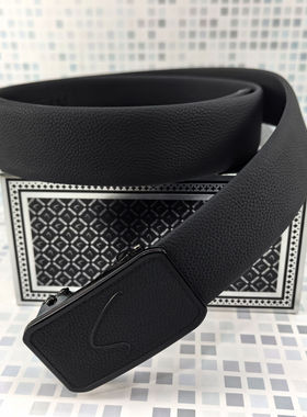 SATCHI沙驰正品2026新款男腰带头层牛皮裤带自动扣皮带NH68107-1H