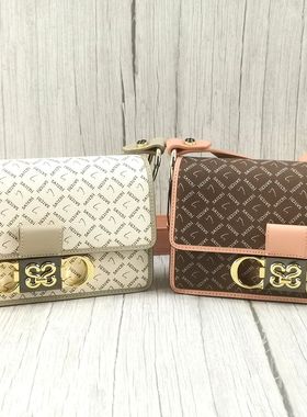 SATCHI沙驰女包2023新品小方包经典单肩斜挎包SC39179-41KR1-41WS