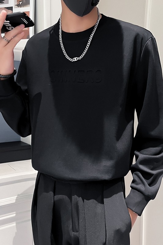 22秋冬男新款韩版提花上衣打底衫青少年卫衣D326-11279P58控78,男装卫衣,星座1101