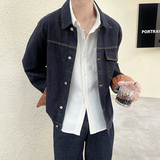轻熟风高品质抖音复古水洗高克重牛仔男外套D326-1JK135P125，女装短外套，星座1101